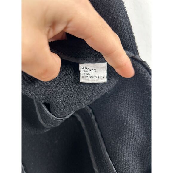 Talbots Women's Size 10 100% Italian Wool Black Blazer Jacket Career Office - Picture 6 of 7